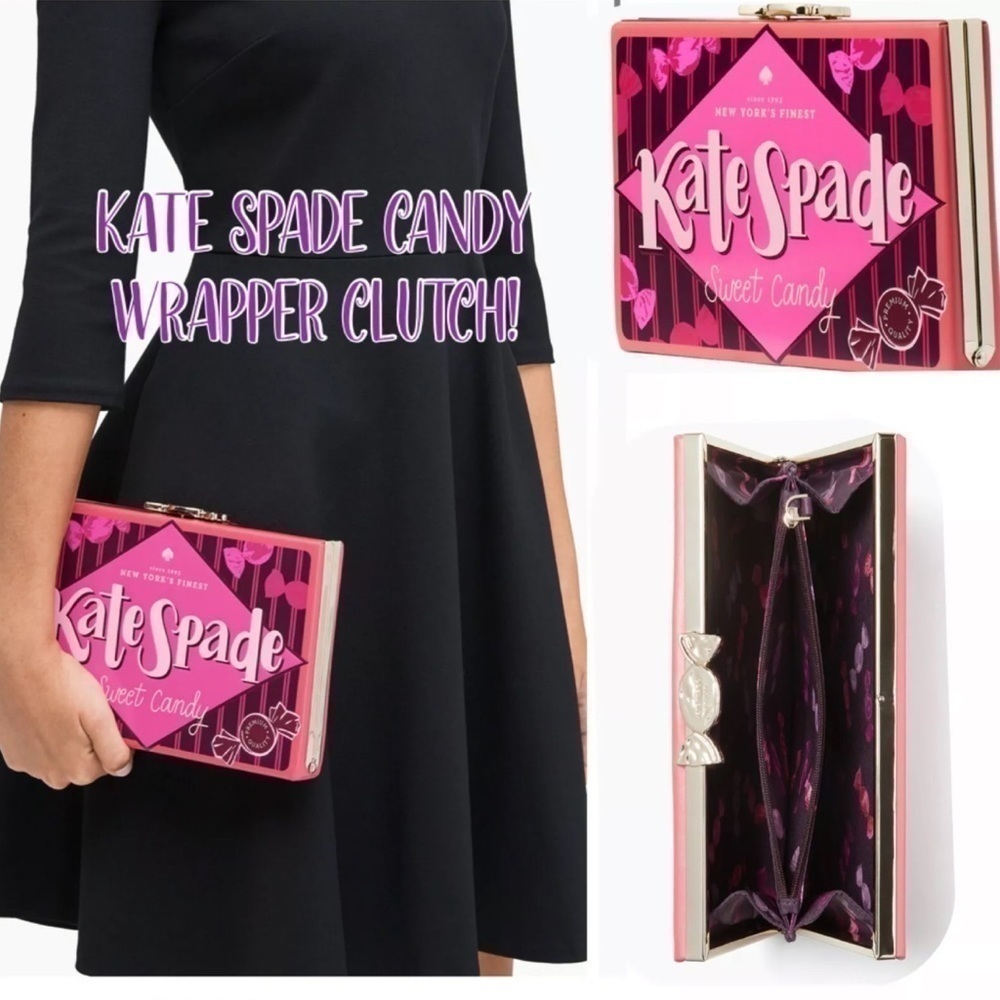 Kate Spade Candy Wrapper Clutch Novelty Bag NWT